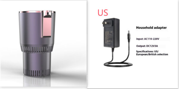 2 In 1 Car Heating Cooling Cup. 12V Smart Car Cup Holder Digital Temperature Display Drink Cup Warmer Cooler Mini Car Refrigerator - Image 8