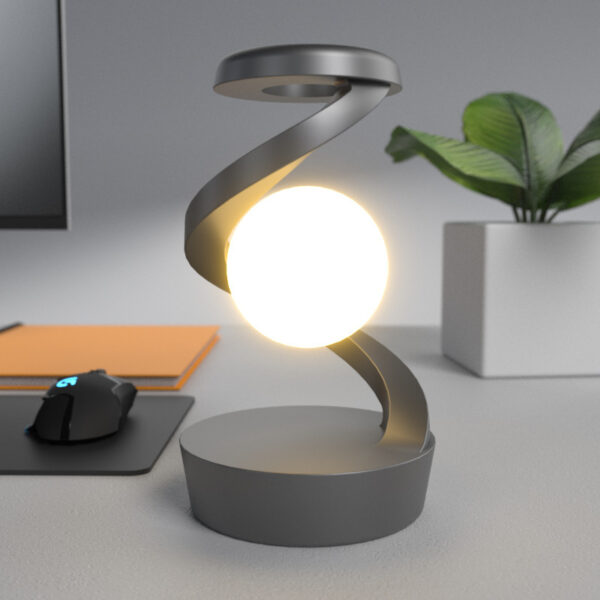 Rotating Moon Desk Lamp With Phone Wireless Charging Sensor. - Image 4