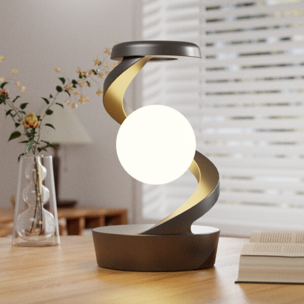 Rotating Moon Desk Lamp With Phone Wireless Charging Sensor. - Image 3