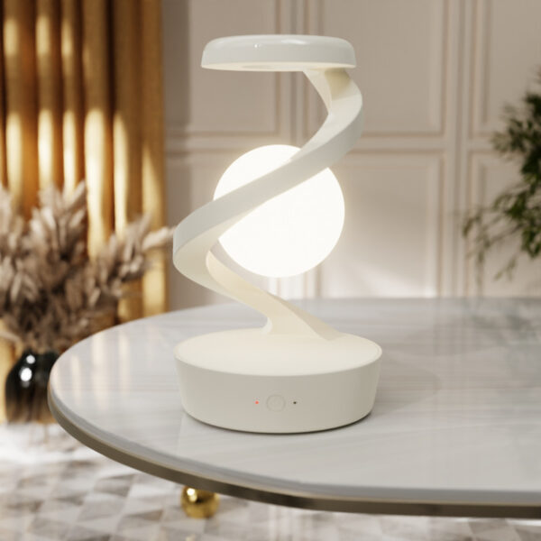 Rotating Moon Desk Lamp With Phone Wireless Charging Sensor. - Image 6