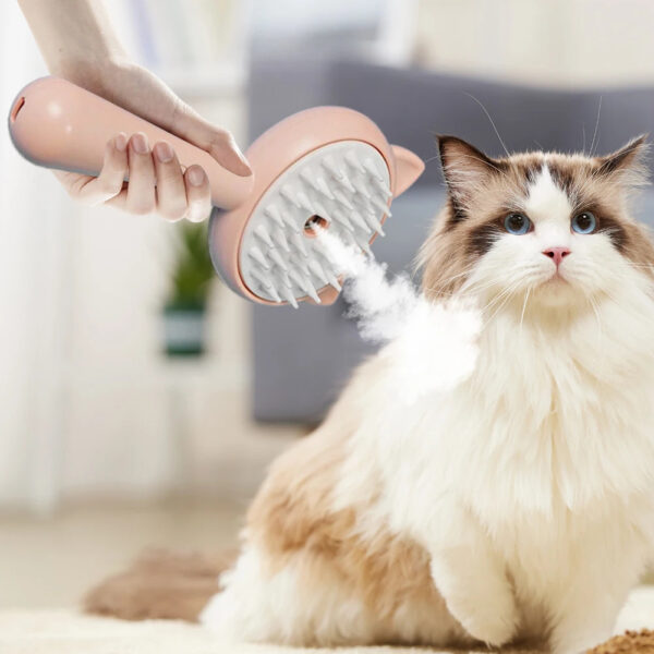 Hair Cleaning Brush With Mist Multifunctional Cat Grooming Brush Rechargeable. - Image 8