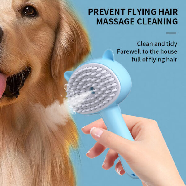 Hair Cleaning Brush With Mist Multifunctional Cat Grooming Brush Rechargeable. - Image 6