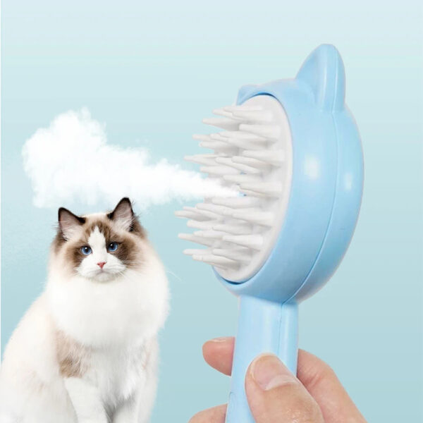 Hair Cleaning Brush With Mist Multifunctional Cat Grooming Brush Rechargeable. - Image 9