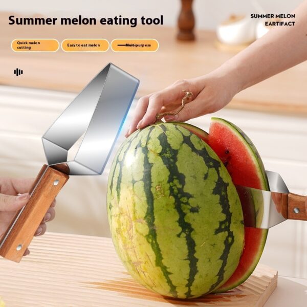 New Watermelon Splitter Stainless Steel Household Melon Triangle Cutting Knife Fruit Knife Kitchen Gadgets - Image 7